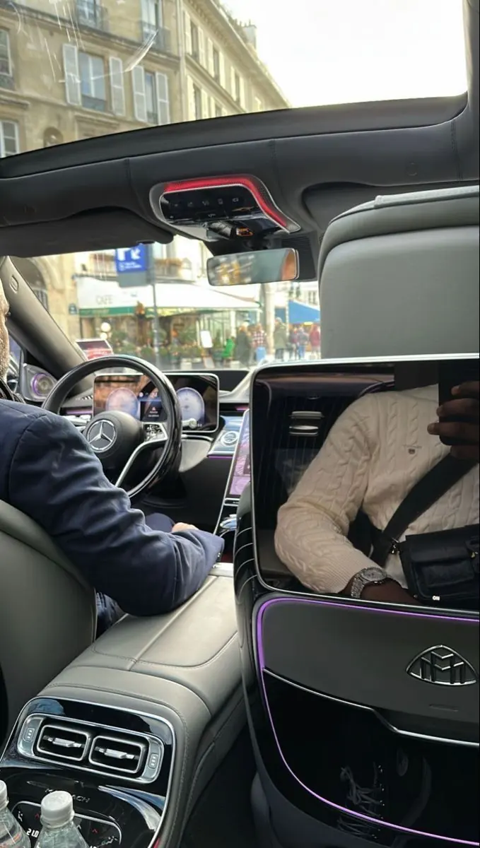 Clean, premium executive vehicle interior for cast transport