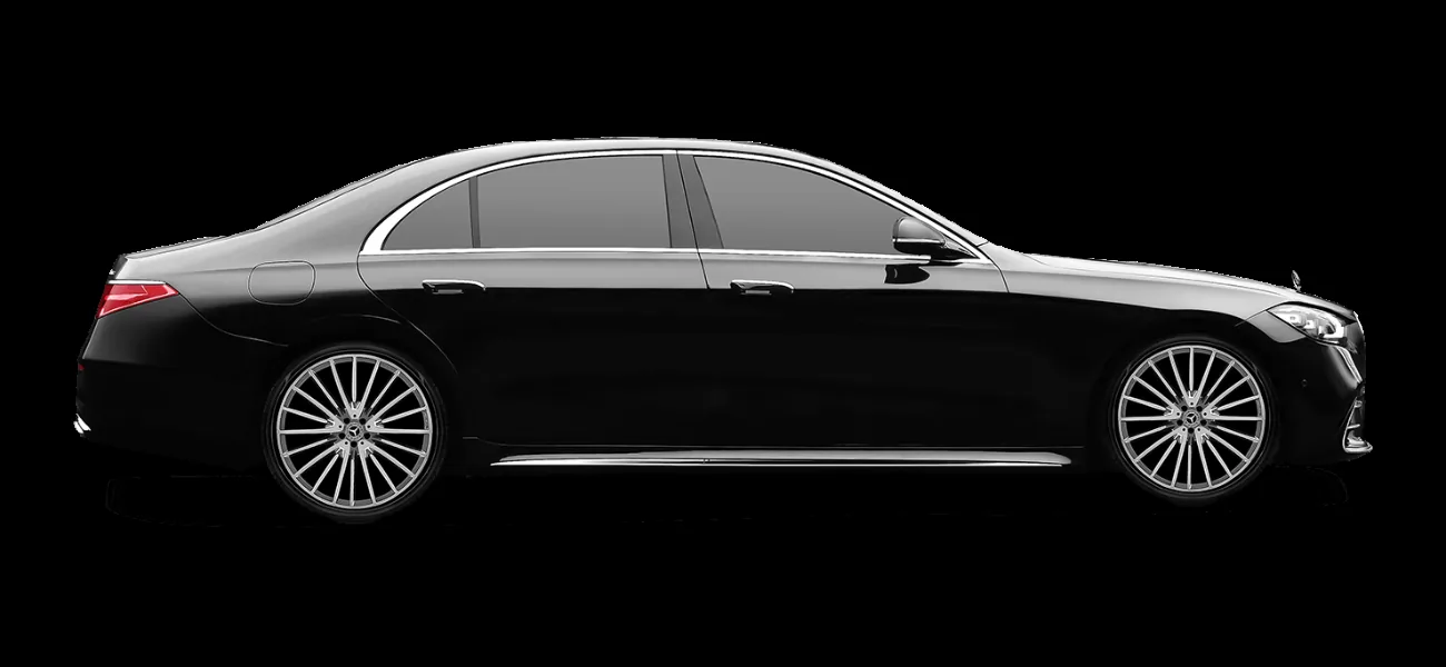 Mercedes S-Class or equivalent for film and TV production transport